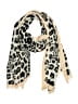 Unbranded Animal Print Ivory Gray Scarf One size - photo 1