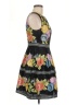 payal pratap 100% Polyester Floral Black Cocktail Dress Size 6 - photo 4