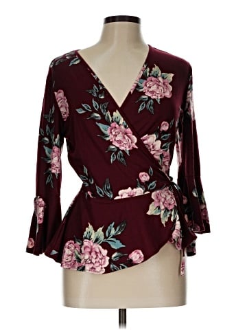 Iz Byer 3/4 Sleeve Blouse (view 1)