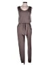 Pink Lily Solid Gray Jumpsuit Size L - photo 1