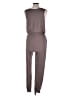 Pink Lily Solid Gray Jumpsuit Size L - photo 2