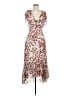 Drew Floral Brown Cocktail Dress Size M - photo 1