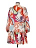 Alexis 100% Polyester Print Orange Casual Dress Size M - photo 2