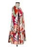 Alexis 100% Polyester Print Orange Casual Dress Size M - photo 4
