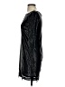 Michael Stars 100% Polyester Metallic Black Cocktail Dress Size XS - photo 5