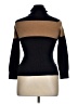 French Connection Color Block Brown Turtleneck Sweater Size XL - photo 2