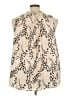 Torrid 100% Polyester Animal Print Ivory Sleeveless Blouse Size 4X Plus (4) - photo 2