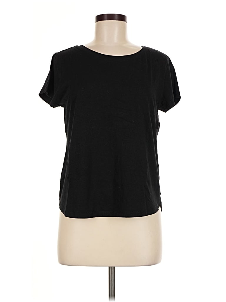 Pre-owned H&m Short Sleeve T-shirt In Black