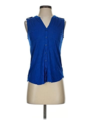 XXI Sleeveless Button-Down Shirt (view 1)