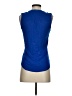 XXI Blue Sleeveless Button-Down Shirt Size S - photo 2