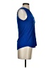 XXI Blue Sleeveless Button-Down Shirt Size S - photo 4