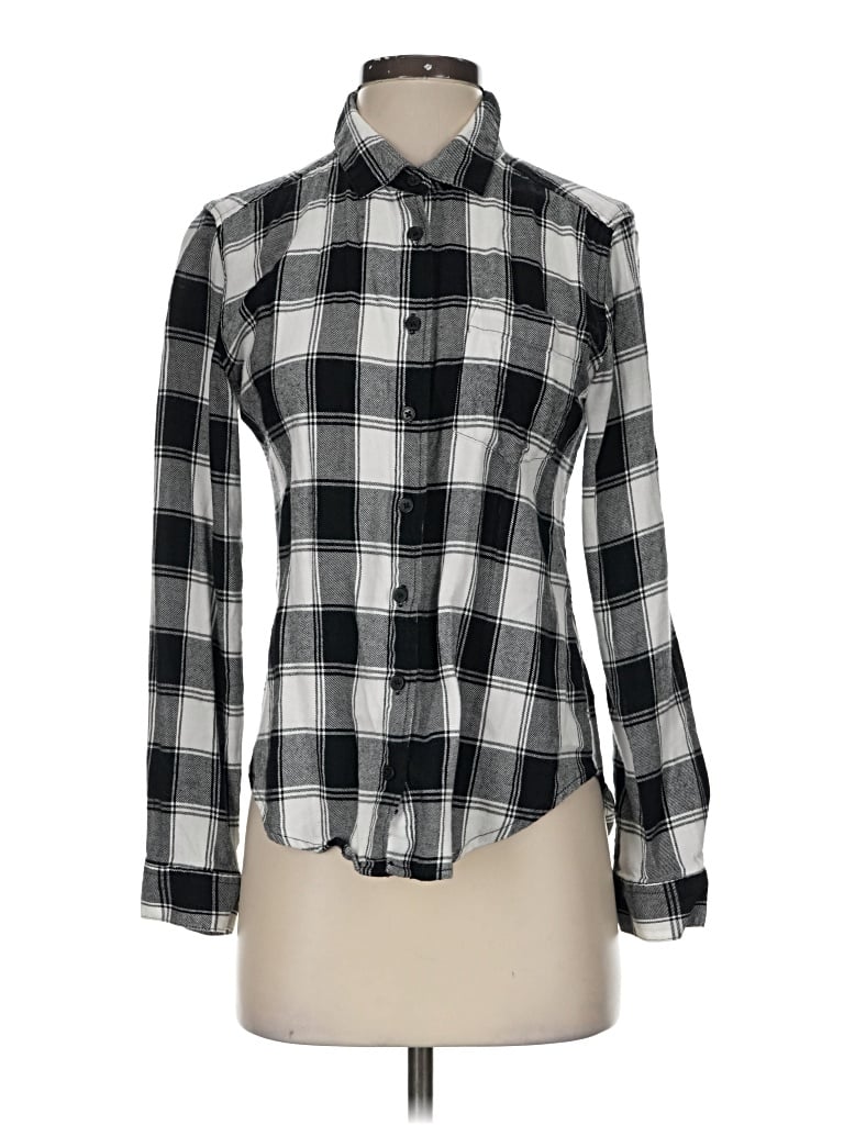 Pre-owned Joe Boxer Long Sleeve Button Down Shirt In Black