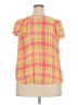 Torrid 100% Rayon Plaid Yellow Tube Top Size 2X Plus (2) - photo 2