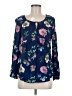 Old Navy Blue Long Sleeve Blouse Size M - photo 1