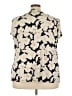 Lane Bryant Floral Ivory Short Sleeve Blouse Size 26 - 28 Plus - photo 2