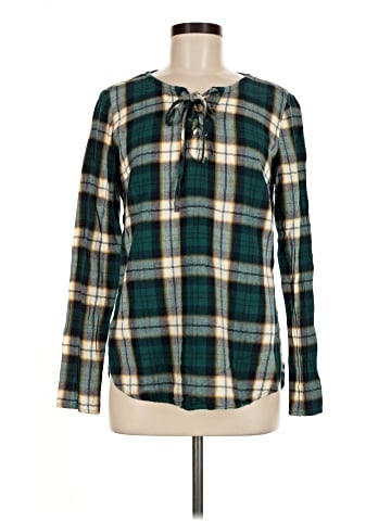 Ruff Hewn Long Sleeve Blouse (view 1)