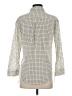 7 For All Mankind Houndstooth Ivory Long Sleeve Button-Down Shirt Size S - photo 2
