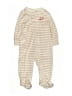 Carter's Stripes Ivory Long Sleeve Onesie 3-6 MO / 6 MO - photo 1
