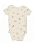 Carter's 100% Cotton Print Ivory Short Sleeve Onesie 0-3 MO / 3 MO - photo 1