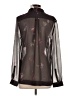 Gap 100% Polyester Black Long Sleeve Blouse Size S - photo 2