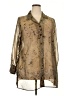 Working Classics 100% Polyester Metallic Tan 3/4 Sleeve Blouse Size 18 - photo 1