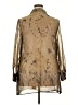 Working Classics 100% Polyester Metallic Tan 3/4 Sleeve Blouse Size 18 - photo 2