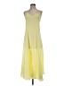 Vince. 100% Polyester Yellow Casual Dress Size S - photo 1