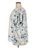 J by Joie 100% Polyester Floral Blue Short Sleeve Blouse Size 2X - photo 5