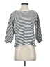 J.Crew Stripes White 3/4 Sleeve Top Size XS - photo 1
