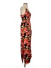 Hutch 100% Polyester Tropical Red Cocktail Dress Size S - photo 4