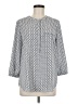 NYDJ 100% Polyester Gray 3/4 Sleeve Blouse Size M - photo 1