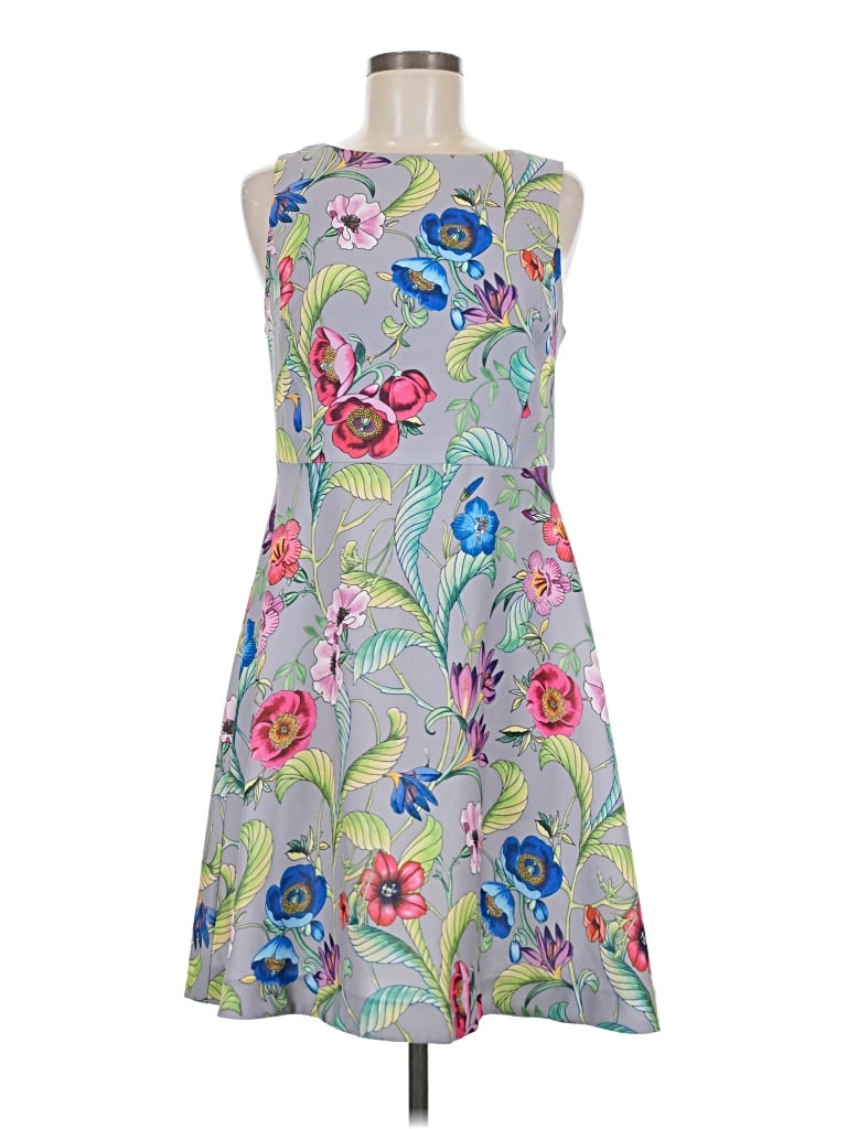 Pre-owned Ann Taylor Cocktail Dress In Gray