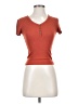 Assorted Brands Orange Short Sleeve Henley Size XS - photo 1