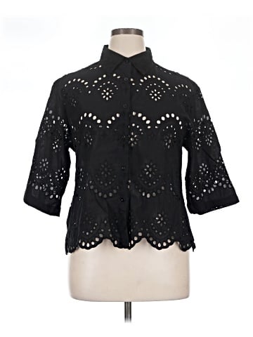 Adiva 3/4 Sleeve Button-Down Shirt (view 1)