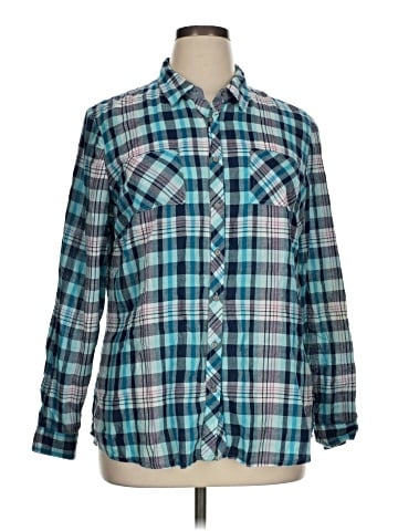 Cato Long Sleeve Button-Down Shirt (view 1)