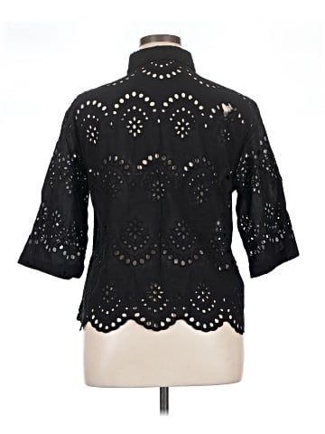 Adiva 3/4 Sleeve Button-Down Shirt (view 2)