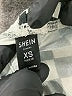 Shein Checkered-gingham Ivory Board Shorts Size XS - photo 3