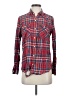 Forever 21 Plaid Red Long Sleeve Button-Down Shirt Size S - photo 1