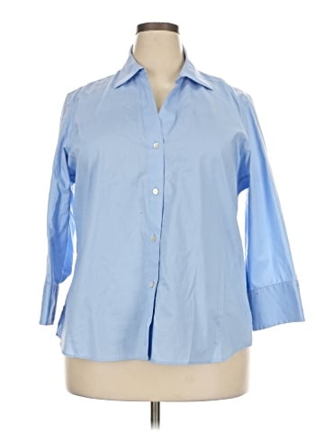 Foxcroft 3/4 Sleeve Button-Down Shirt (view 1)