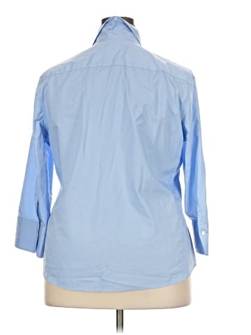 Foxcroft 3/4 Sleeve Button-Down Shirt (view 2)