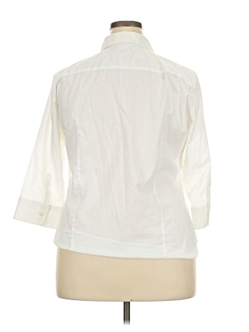 KIRKLAND Signature 3/4 Sleeve Button-Down Shirt (view 2)