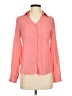 Express 100% Polyester Color Block Pink Long Sleeve Blouse Size XS - photo 1