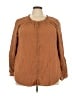 Torrid Brown Long Sleeve Blouse Size 3X Plus (3) - photo 1