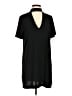 Zara Solid Black Casual Dress Size S - photo 1