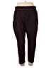 Xersion Solid Burgundy Casual Pants Size XXL - photo 2