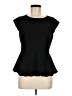 Elle Black Short Sleeve Top Size M - photo 1