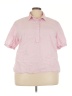 ELOQUII Pink Short Sleeve Blouse Size 22 Plus - photo 1