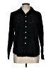 Lands' End 100% Baumwolle Black Long Sleeve Button-Down Shirt Size 12 - photo 1