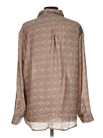 Kule Long Sleeve Silk Top (view 2)