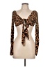Unbranded Brown Long Sleeve Top Size L - photo 1